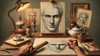 How to Use the Grid Technique to Improve Proportions in Portrait Drawing