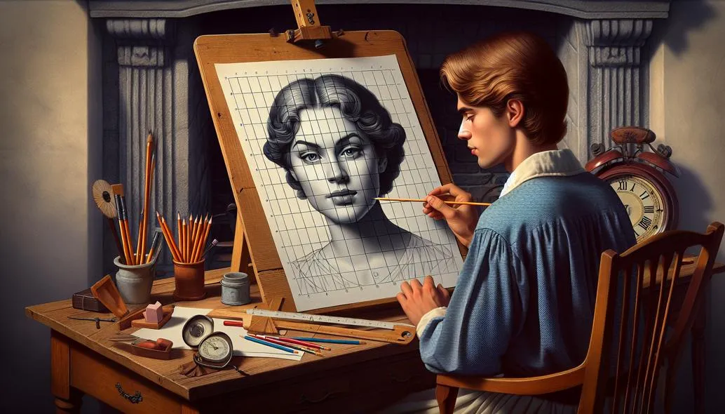 How to Use the Grid Technique to Improve Proportions in Portrait Drawing