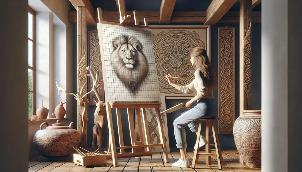 Mastering Grid Drawing for Realistic Animal Sketches