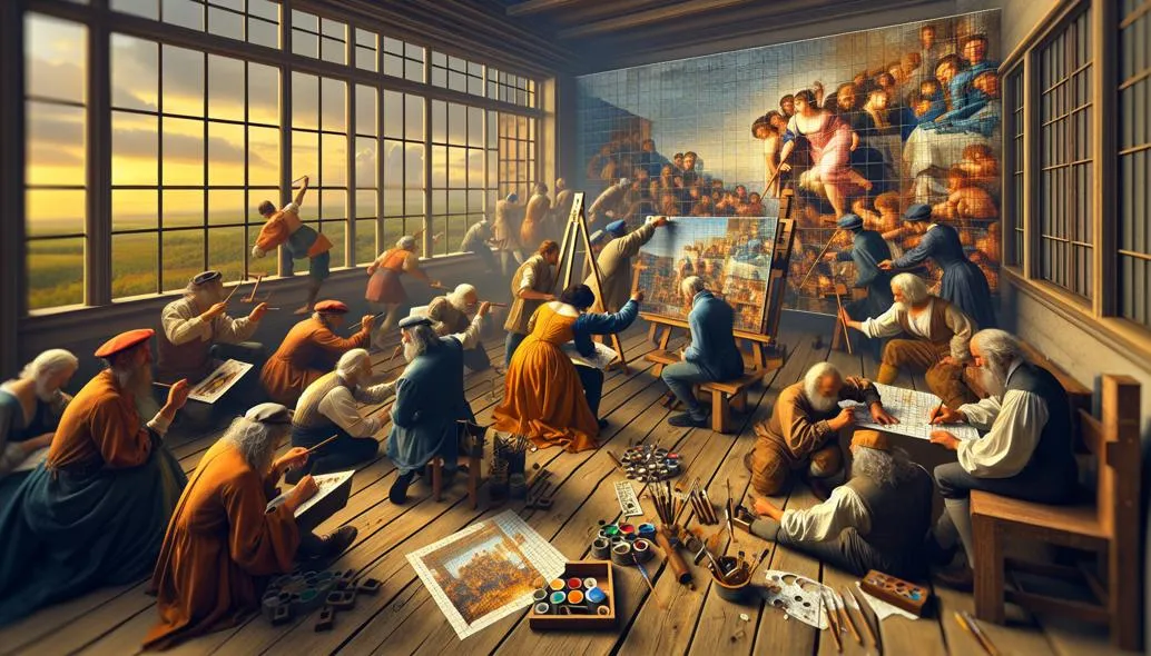 Professional grid method for complex mechanical drawing