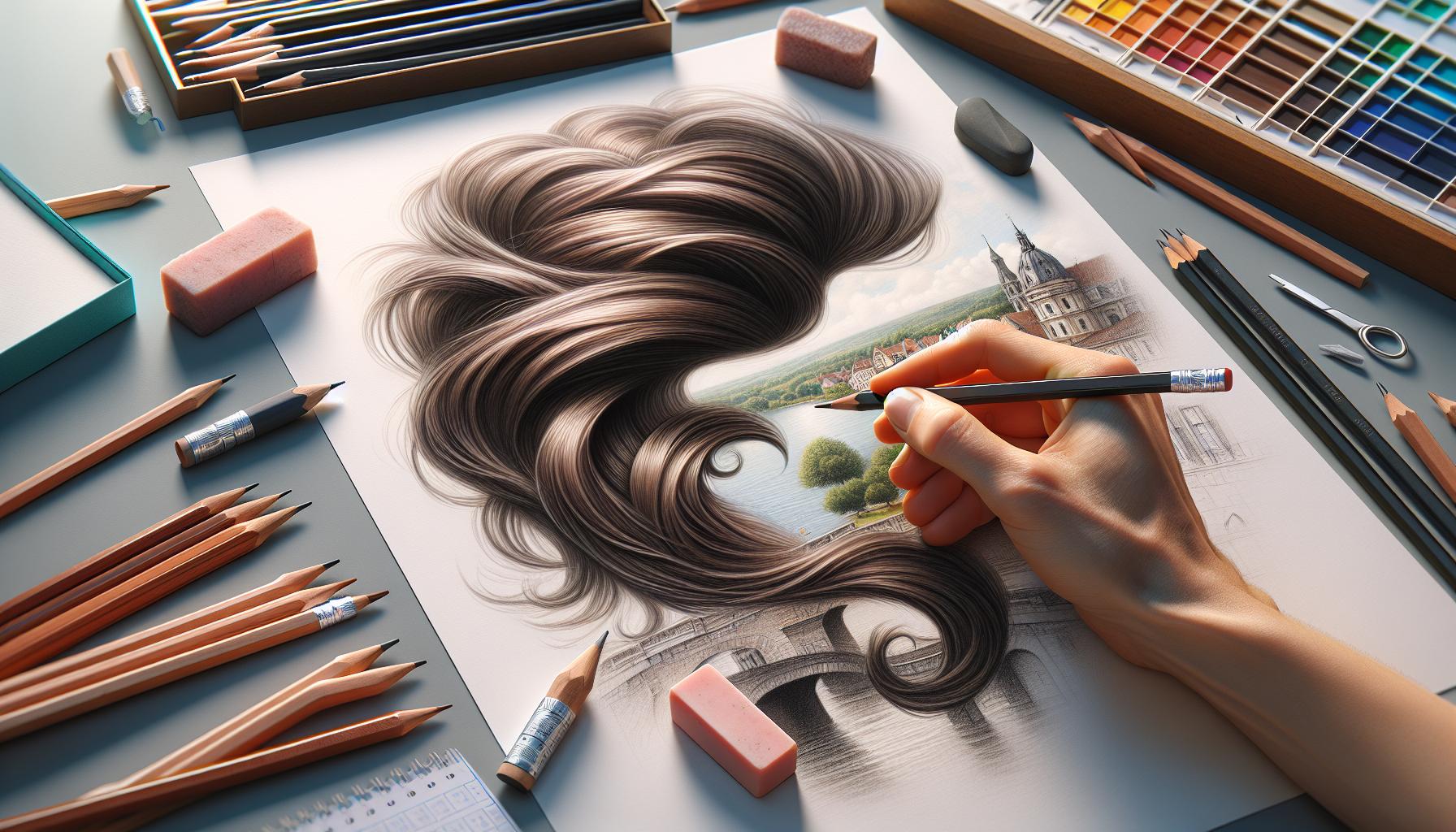 How to Draw Realistic Hair with Graphite Pencils