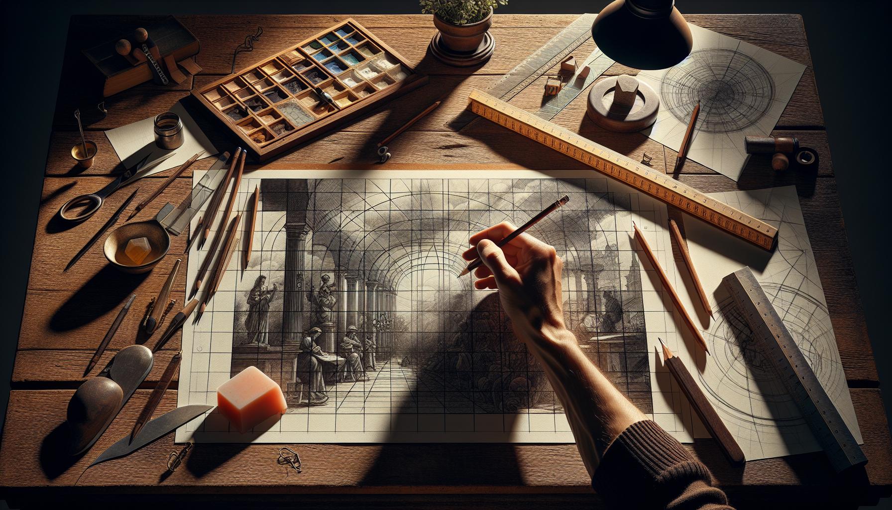 Using the Grid Technique for Accurate Drawing Proportions