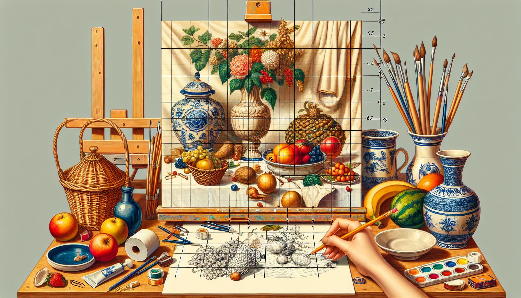 Step-by-Step Guide to Grid Drawing for Still Life Art