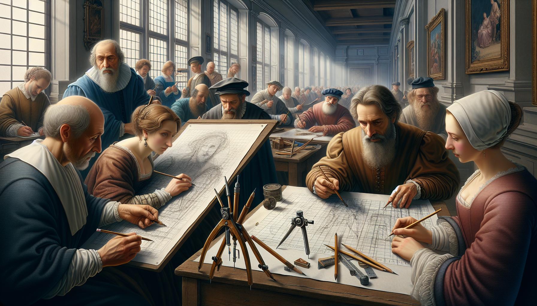 The History of Grid Drawing: From Renaissance Artists to Modern-Day Sketches