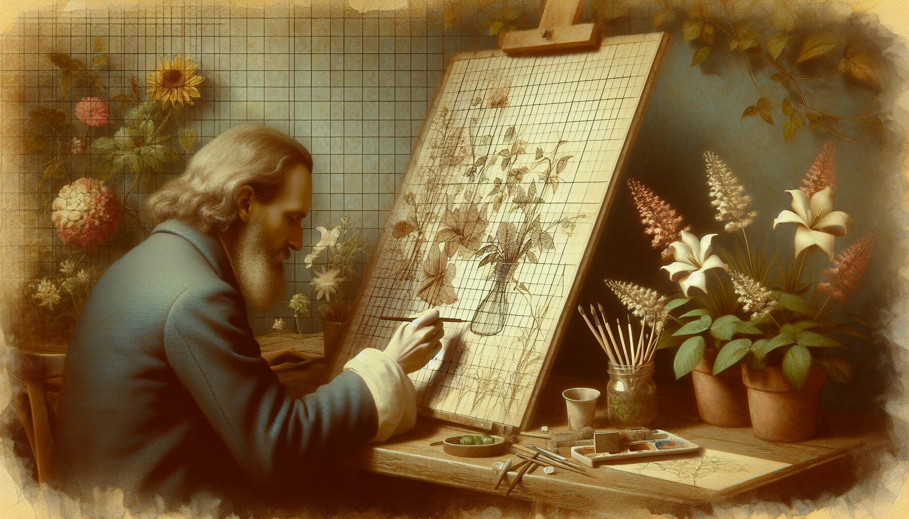 Using Grids to Create Detailed Botanical Drawings