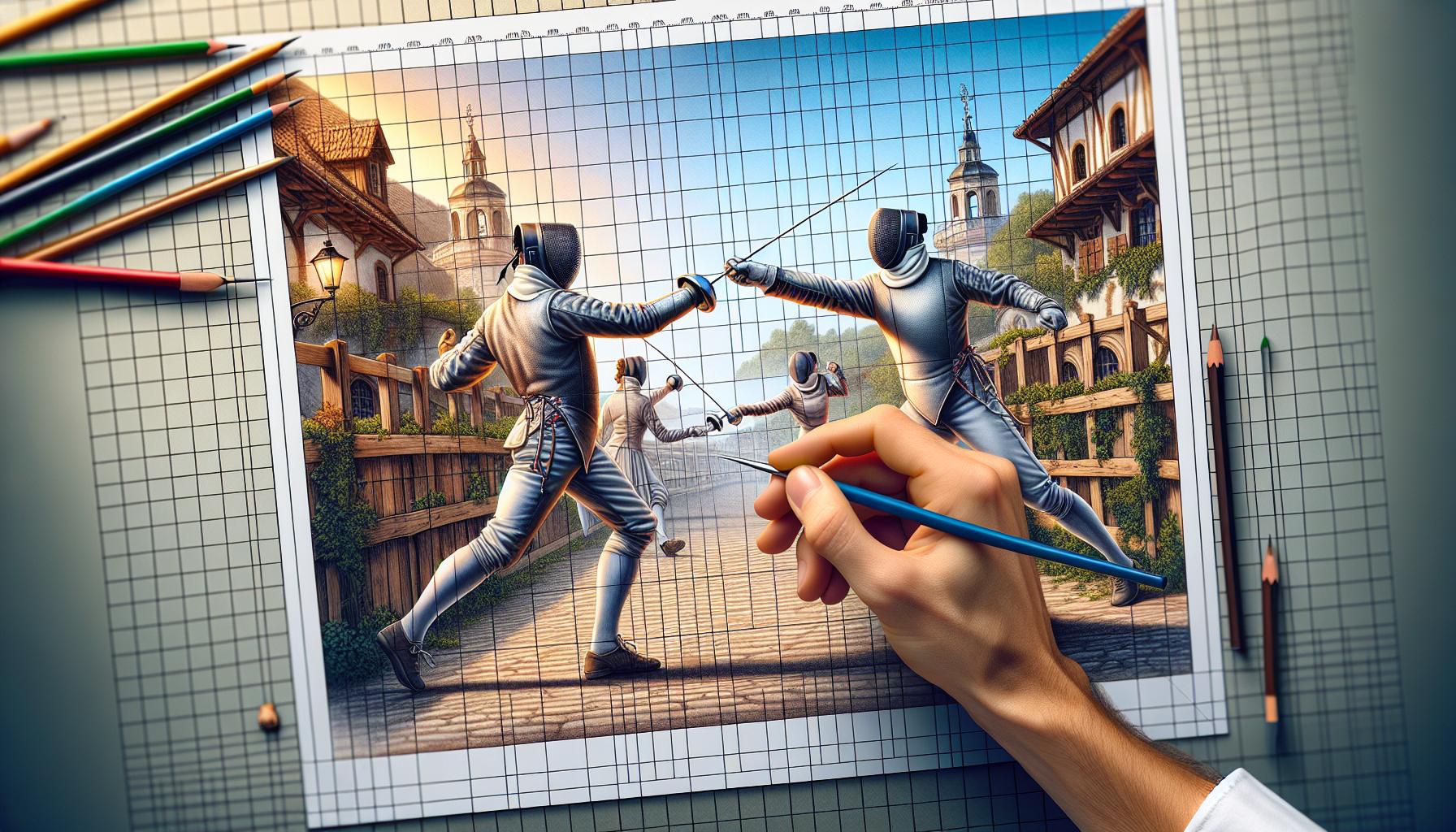 Drawing Dynamic Action Scenes with the Grid Method