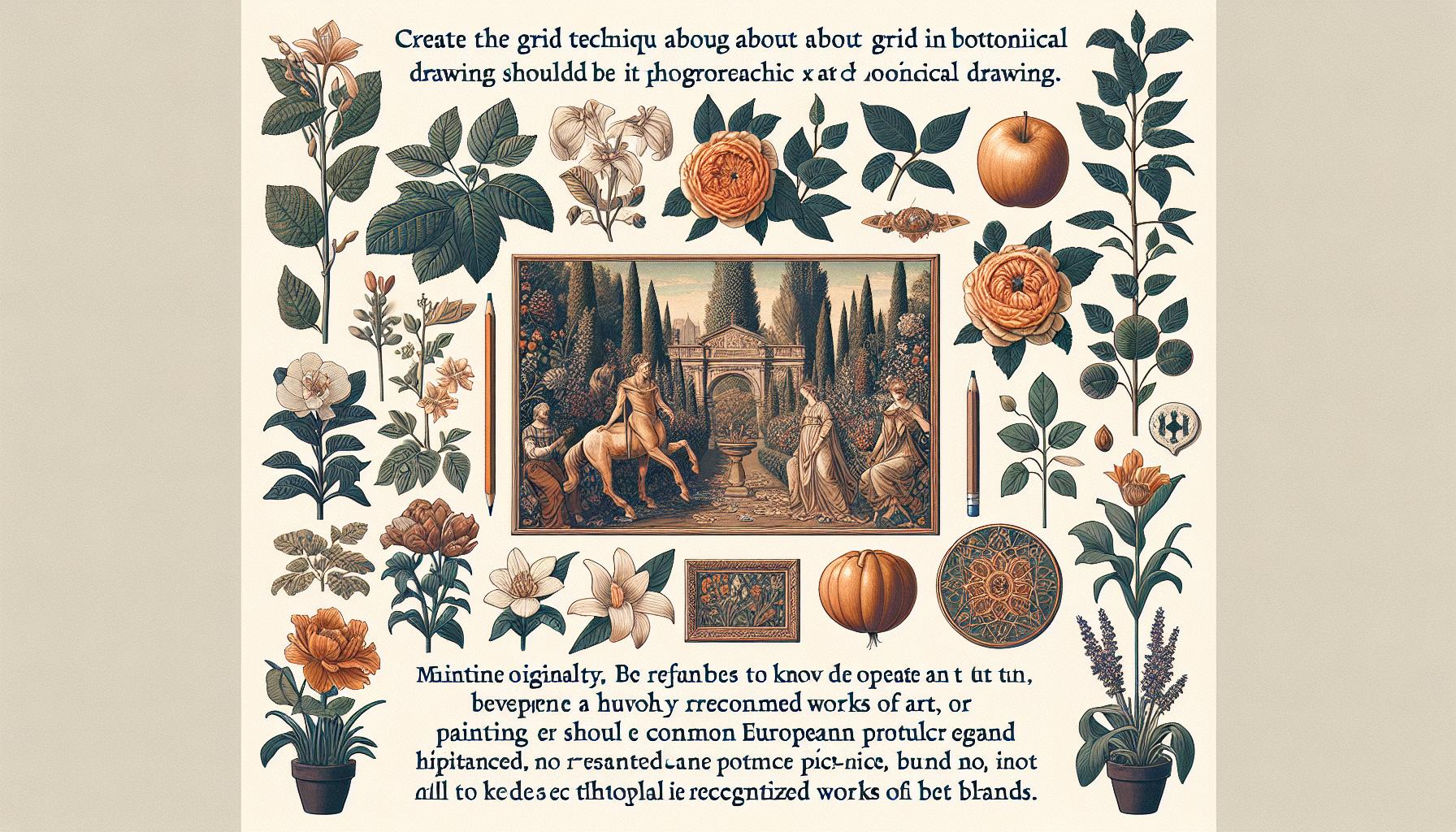 Using the Grid Technique to Create Realistic Botanical Drawings