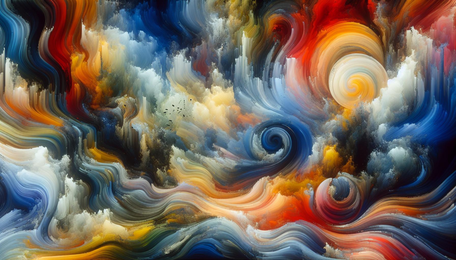 Exploring Color Harmony in Abstract Art with Oil and Acrylic