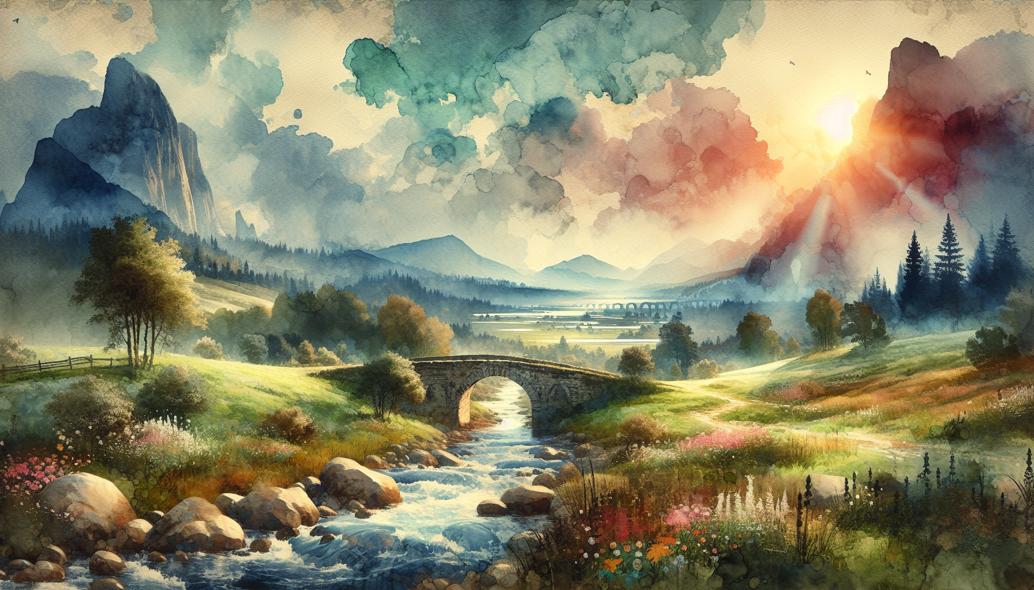 Creating Atmospheric Effects in Watercolor Landscapes Content