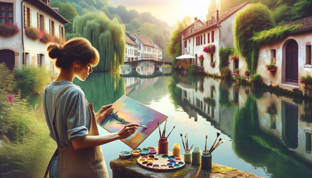 How to Paint Reflections on Water with Gouache